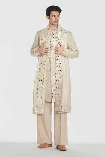 Abhinav Mishra Shrine Manor Embroidered Sherwani Set 