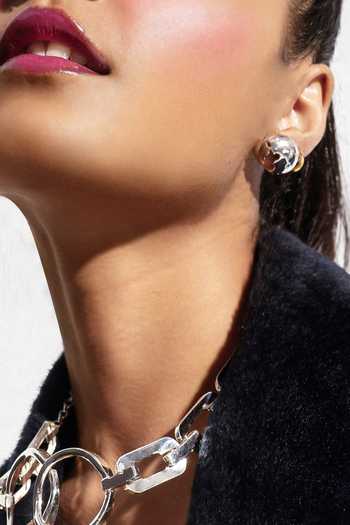 KEFI-CO Pallas Moon Stud Earrings 