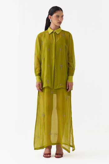 Three Organza Shirt & Dress Set 