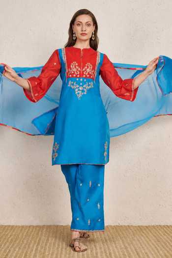 NUHH Colorblock Kurta Set 