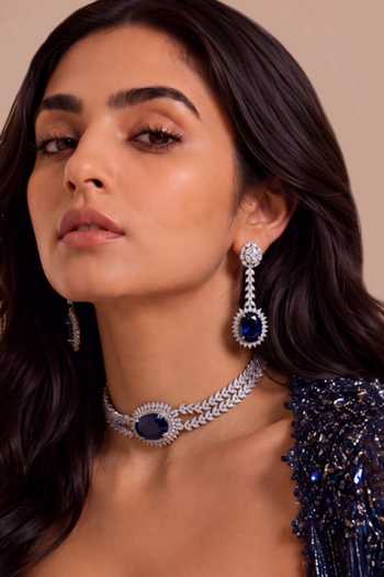 Mnsh Imitation Diamond Choker Set 