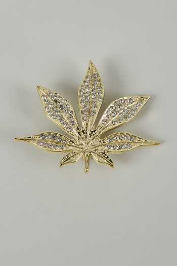 Salil Bhatia Maple Leaf Brooch 