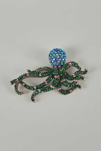 Salil Bhatia Octopus Embellished Brooch 