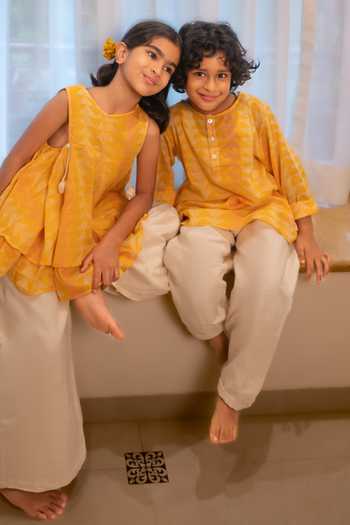 Love The World Today Chandan Ruffle Top & Palazzo Set