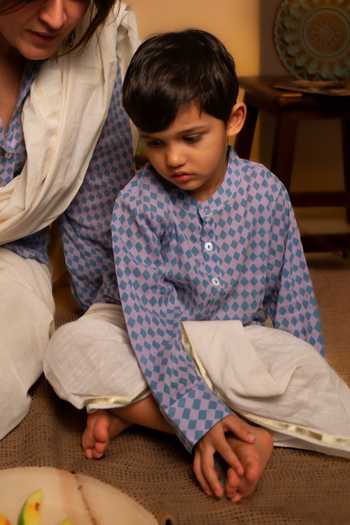 Love The World Today Saaz Printed Shirt Kurta Set