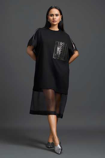 Deepika Arora Oversized Sheer Dress