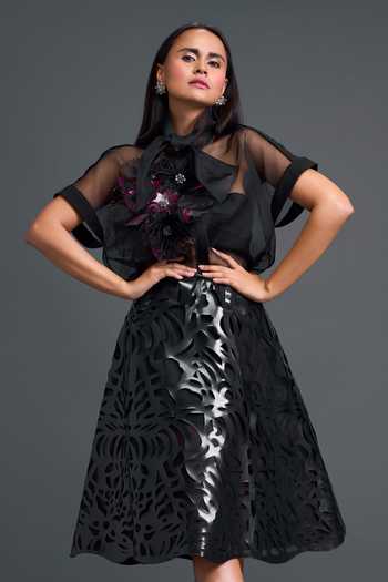 Deepika Arora Applique Work Skirt 