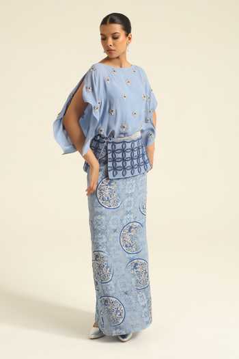 Poonam Dubey Noor Embroidered Top & Skirt Co-Ord Set 