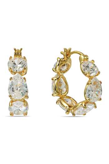Arvino Eternity Stone Embellished Hoops 