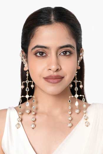 Vaidaan Vertika Mirror Work Earrings 
