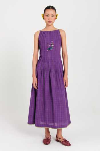 Jodi Drift Handloom Pleated Dress