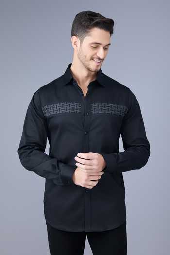 Varoin Marwah The Onyx Lattic Shirt 