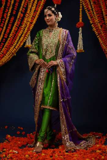 Preeti S Kapoor Embroidered Kurta Set 
