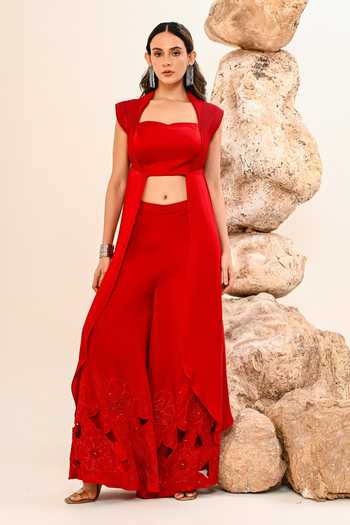 Day And Mood Blouse & Cutwork Pant Set 