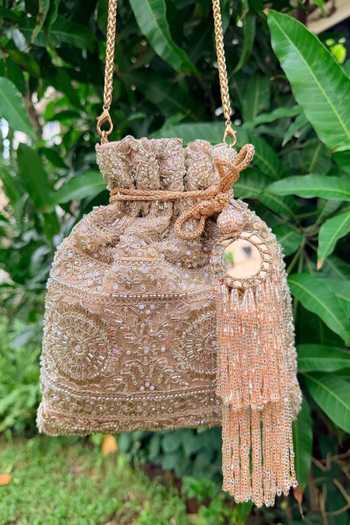 SG Collection By Sonia Gulrajani Myra Mirror Work Potli 