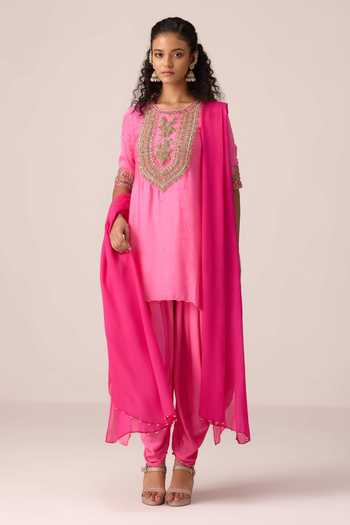 Shyam Narayan Prasad Zardozi Embroidered Kurta Set 