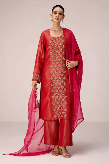 Shyam Narayan Prasad Zardozi Embroidered Kurta Set 