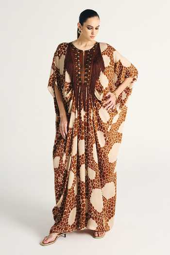 Kamaali Pret Naya Printed Kaftan 