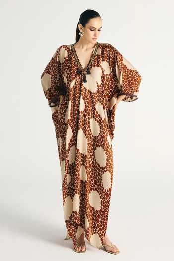 Kamaali Pret Maha Printed Kaftan 