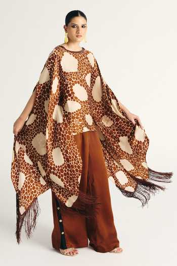 Kamaali Pret Mehr Printed Top & Pant Set 