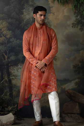 Ayush Jain Gulmohar Embroidered Kurta Set 