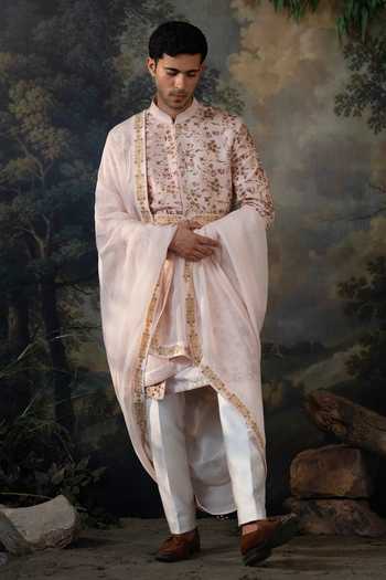 Ayush Jain Gulabi Embroidered Sherwani Set 