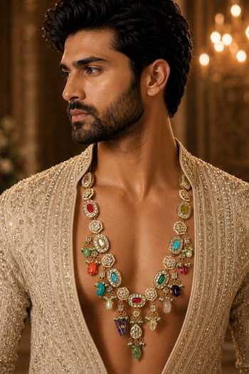 Vivinia By Vidhi Mehra Multicolour Kundan Necklace