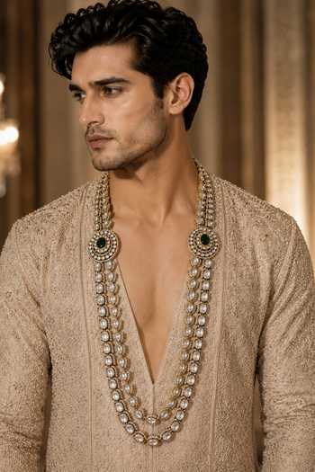 Vivinia By Vidhi Mehra Double Layered Kundan Necklace