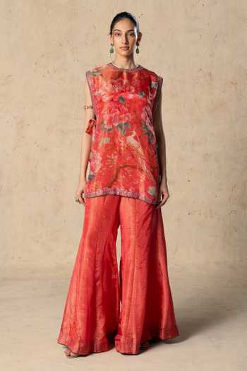 Basil Leaf Printed Jacket & Pant Set