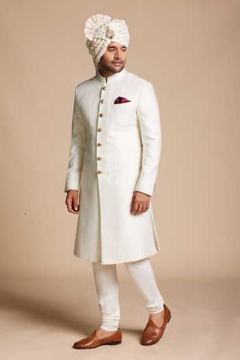 Gargee Designers Jacquard Woven Sherwani Set 