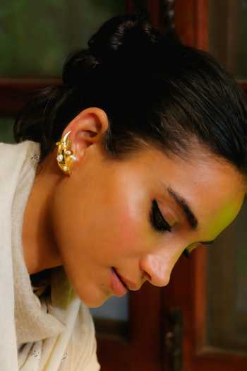 KEFI-CO Ersa Silver Ear Cuffs 