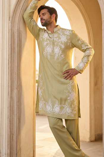 Amit Arora Embroidered Kurta & Pant Set 