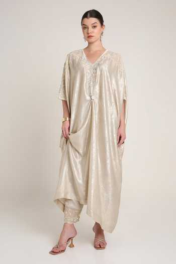 Keith Gomes Embroidered Kaftan & Pant Set 