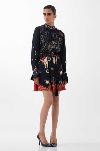 NOIB Amber Nocturnal Jungle Print Mini Dress 