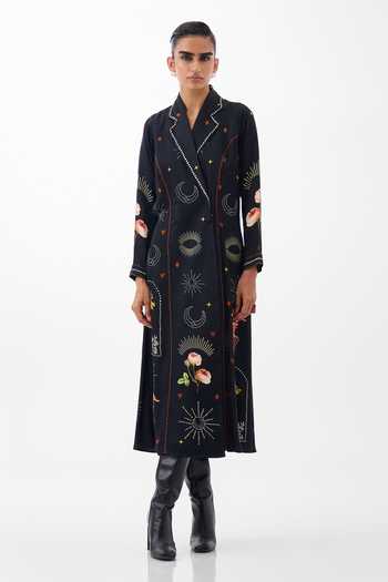 NOIB Willow Postcards & Petals Print Midi Dress 