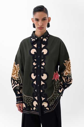 NOIB Xena Old Rose Print Over Shirt 