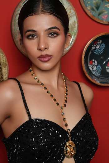 Cao Jewellery Bead Embellished Pendant Necklace 
