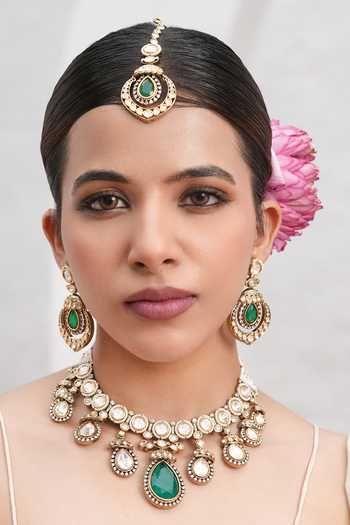 Cao Jewellery Stone Embellished Necklace Set 
