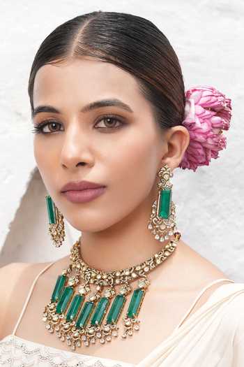 Cao Jewellery Stone Studded Necklace Set 