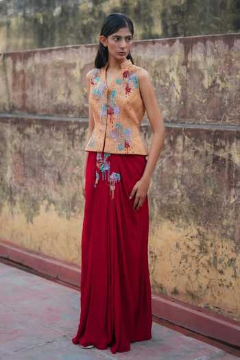 Vrinda Soni The Element Jacket & Skirt Set 