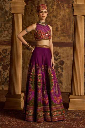 Kalista Arika Embroidered Blouse & Sharara Set