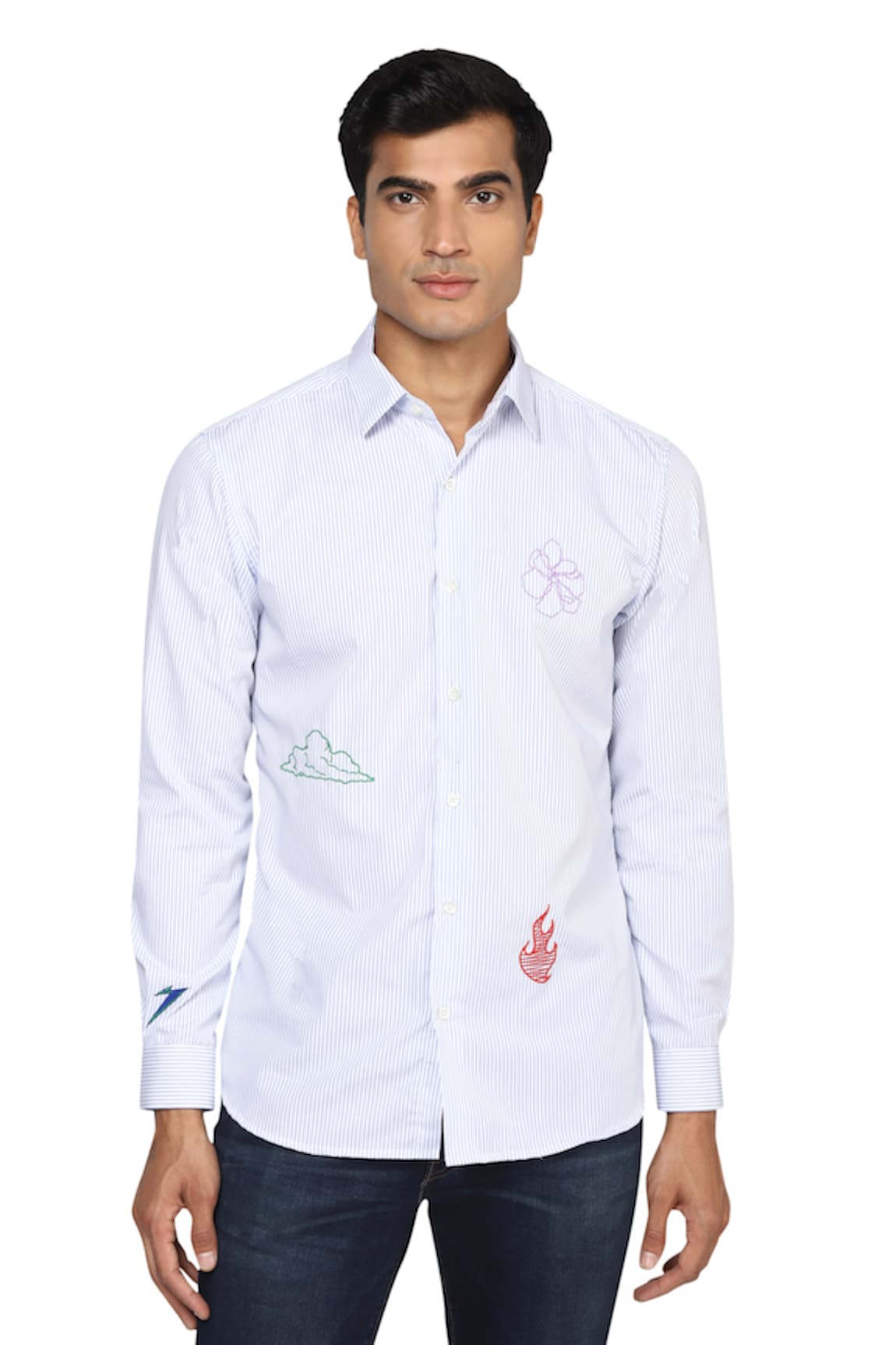 Noonoo Striped Slim-Fit Shirt