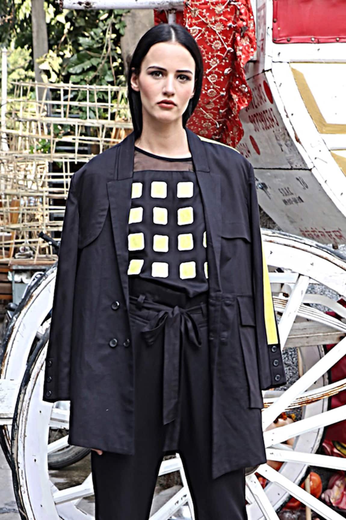I AM Trouble By KC Asymmetric Jacket 