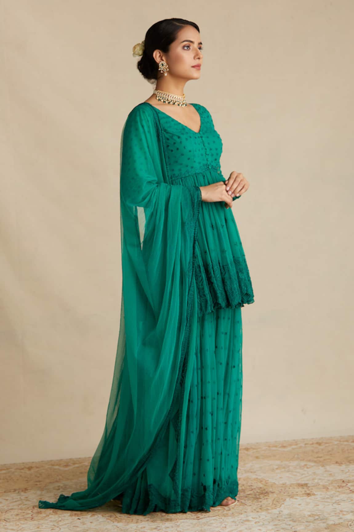 Astha Narang Embroidered Kurta Sharara Set