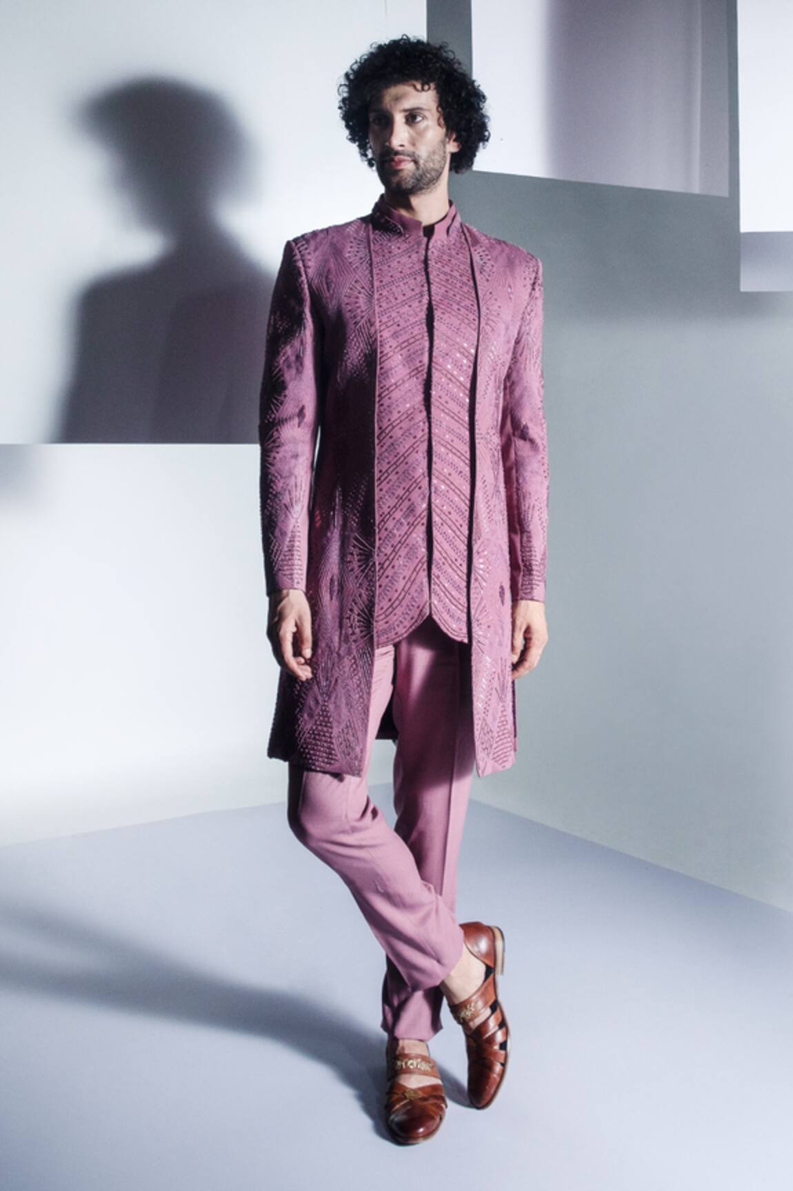 Ankur J Embroidered Bandhgala & Pant Set