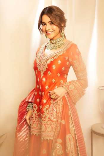Sheetal Batra Kirandori Embroidered Kurta & Sharara Set 