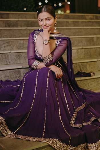 Esha Koul Gota Embellished Anarkali & Churidar Set
