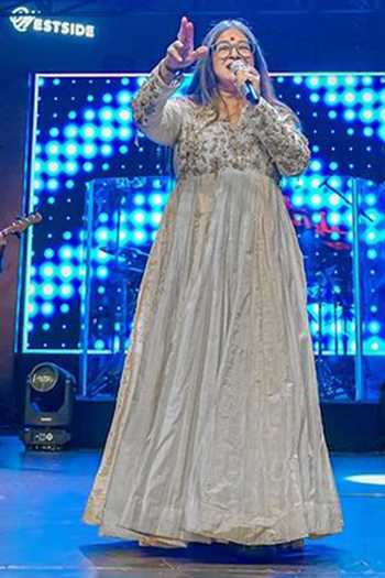 Shreeka Zardozi Embroidered Gradient Anarkali With Dupatta 