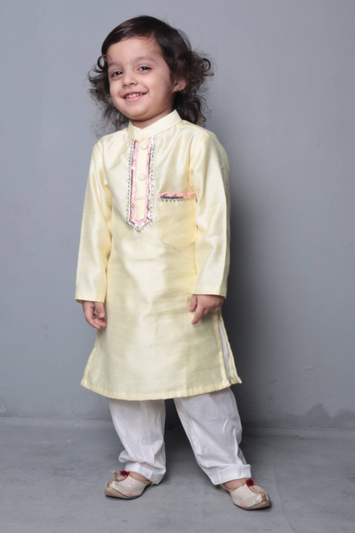 Maaikid Chanderi Kurta Set