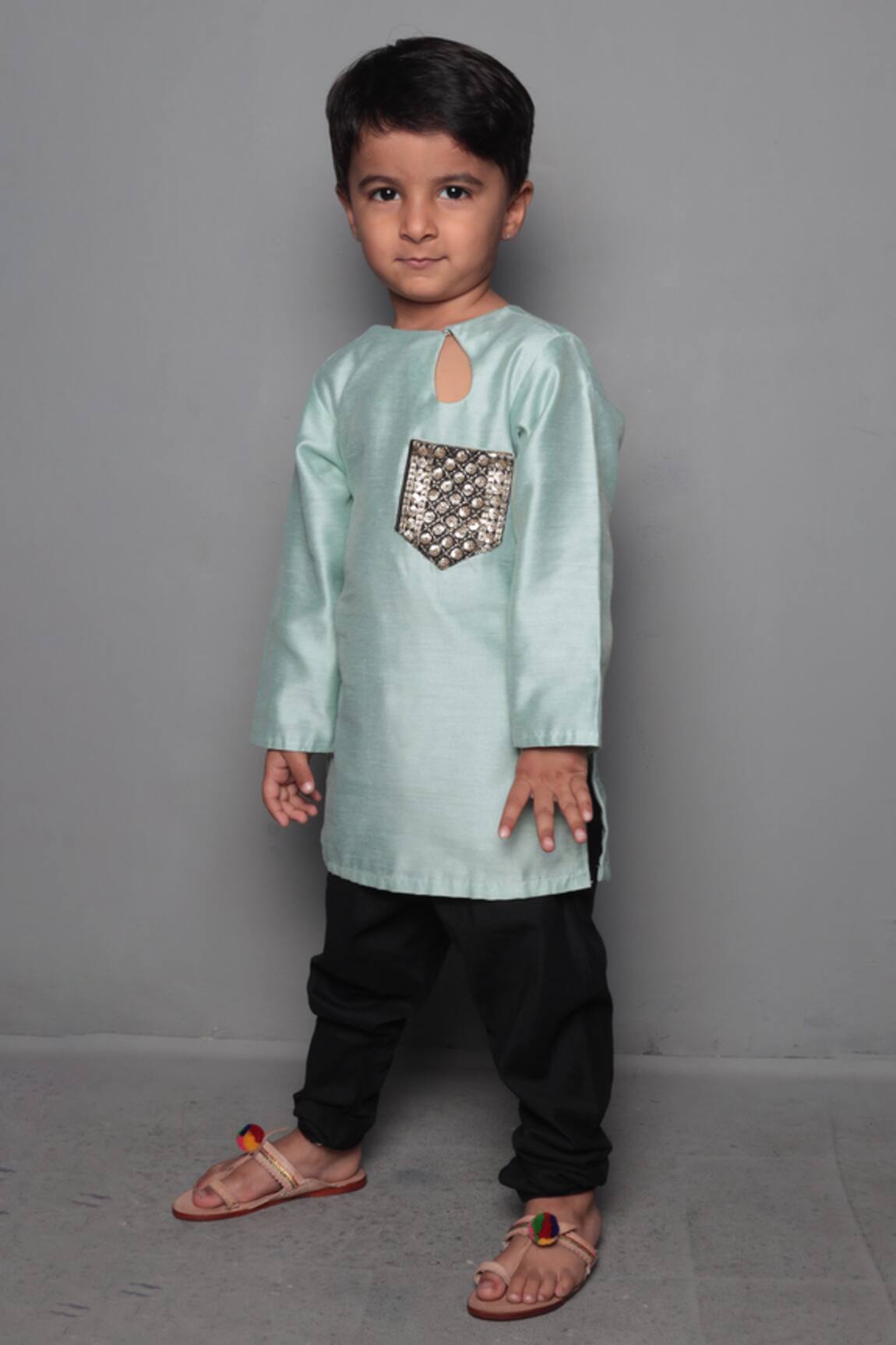 Maaikid Chanderi Kurta Set